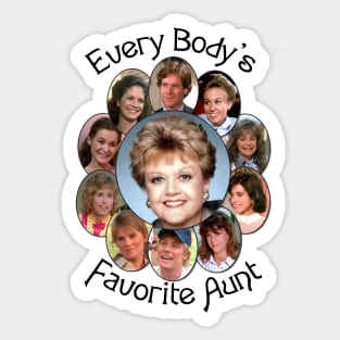 Everybody's Favorite Aunt Jessica Fletcher Sticker